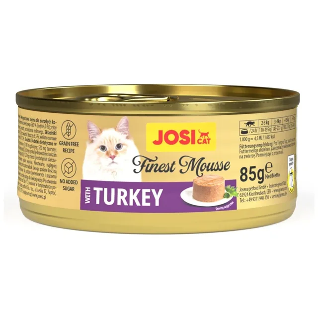JOSERA JosiCat Finest Mousse with Turkey 85 g pěna s krůtou pro kočky
