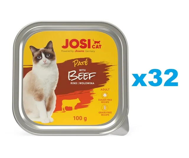 JOSERA JosiCat Hovězí paštika pro kočky 32x100g