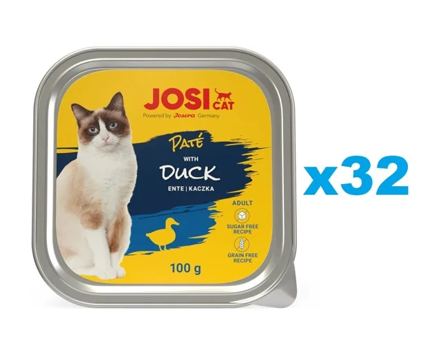 JOSERA JosiCat Kachní paštika pro kočky 32x100g