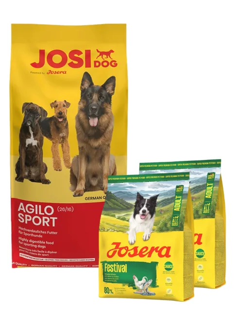 JOSERA JosiDog Agilo Sport 15kg + 2x900g krmiva ZDARMA