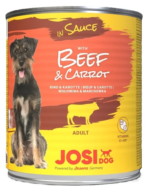 JOSERA JosiDog Beef&amp;Carrot in Sauce 830g s hovězím masem a mrkví v omáčce pro psy