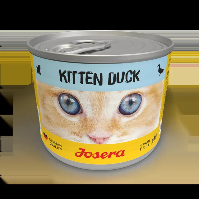 JOSERA Kitten Mokré krmivo pro koťata s kachnou, konzerva 6 x 200 g