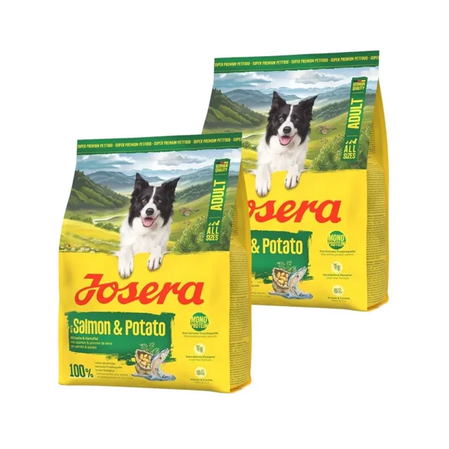 JOSERA Losos a brambory pro dospělé psy 2x900g bezobilné krmivo pro psy s citlivým žaludkem