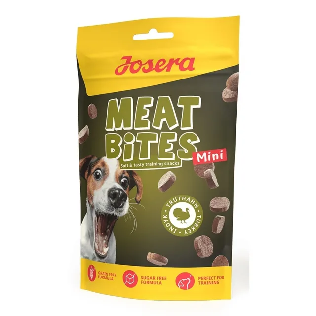JOSERA Meat Bites Mini Turkey tréninkové pamlsky krůtí pro psy malých plemen 70g
