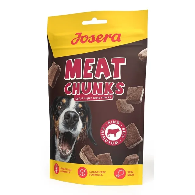 JOSERA Meat Chunks Beef sušené pamlsky s hovězím masem 70g