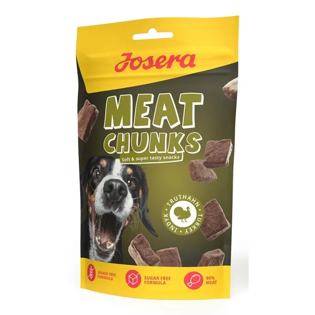 JOSERA Meat Chunks Turkey sušené krůtí pamlsky 70g
