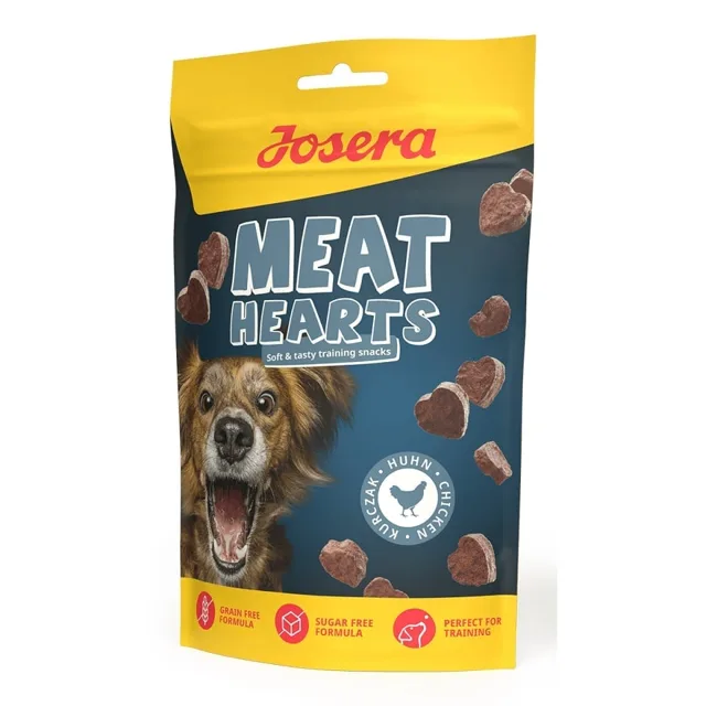 JOSERA Meat Hearts Chicken tréninkové pamlsky s kuřecím masem 70g