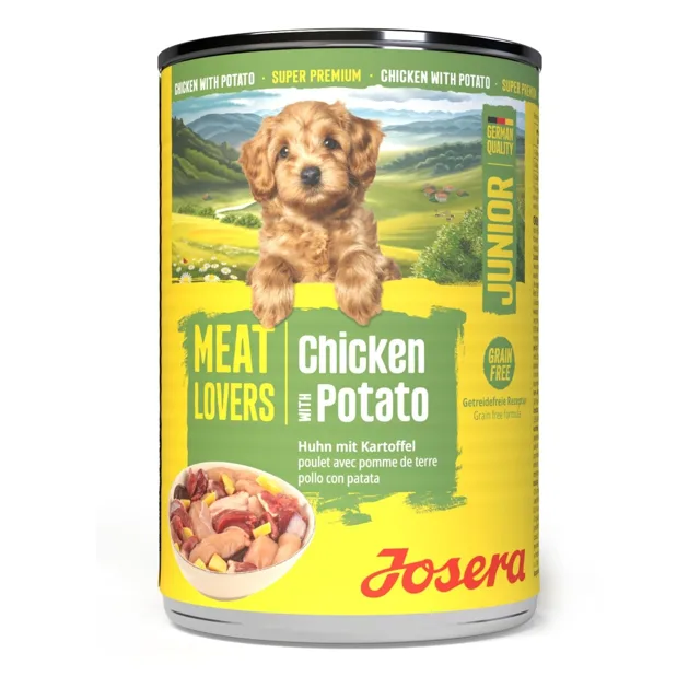 JOSERA Meat Lovers Junior Chicken and Potato 400 g kuřecí s bramborami, krmivo pro štěňata