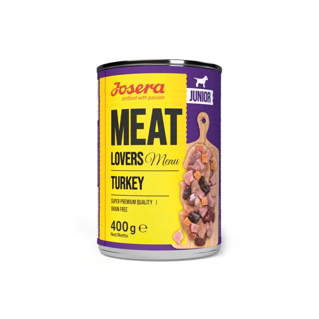 Josera Meat Lovers Junior Menu 6 ks (6 x 400 g) - krůtí