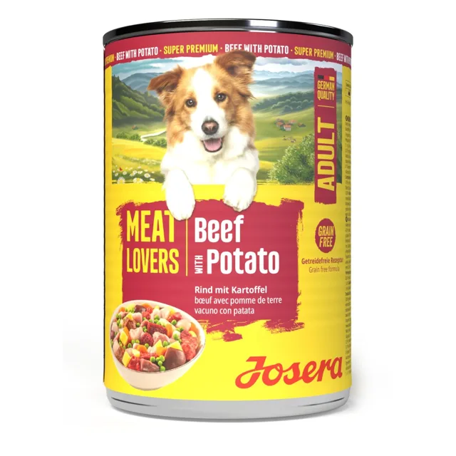 JOSERA Meat Lovers Menu Beef with Potato 400 g hovězí s bramborami, krmivo pro psy