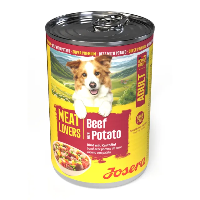 Josera Meatlovers Menü 24 x 400 g výhodné balení - hovězí a brambory