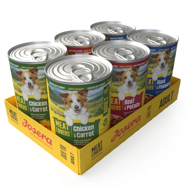 Josera Meatlovers Menü 24 x 400 g výhodné balení - mix (3 druhy)