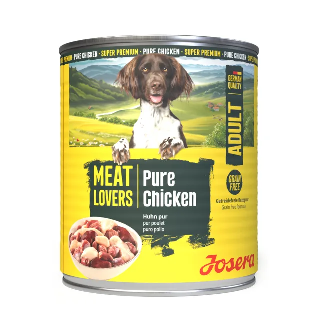 Josera Meatlovers Pure 12 x 800 g výhodné balení - kuřecí (nový design)