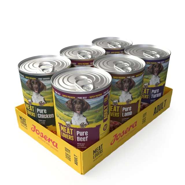 Josera Meatlovers Pure 6 x 400 g - mix (4 druhy, nový design)