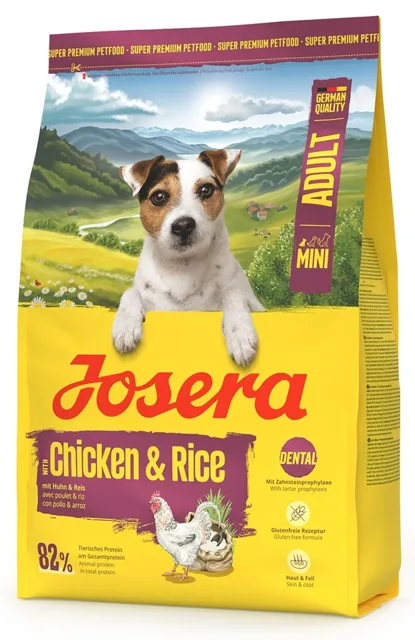 JOSERA Mini Adult Chicken and Rice 3kg bezlepkové krmivo pro psy malých plemen