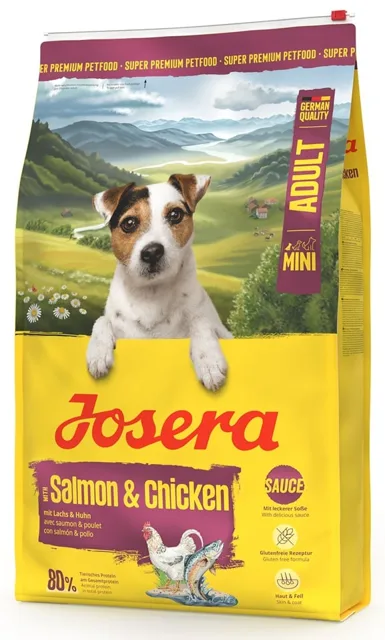 JOSERA Mini Adult Salmon and Chicken 10kg bezglutenové krmivo s omáčkou pro psy malých plemen