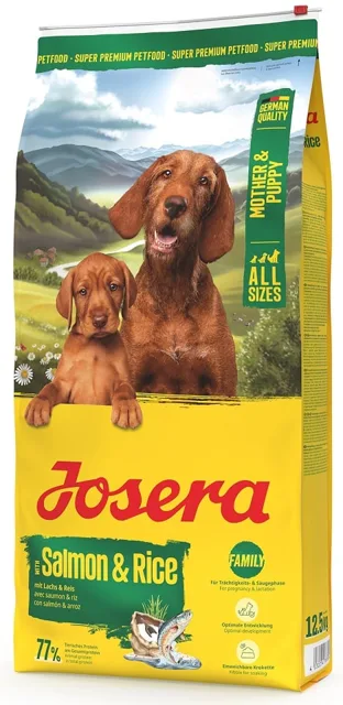 JOSERA Mother and Puppy Salmon with Rice 2x12,5kg pro štěňata, březí a kojící feny