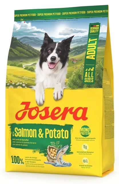 JOSERA Salmon and Potato Adult 3kg bezobilné krmivo pro psy s citlivým žaludkem