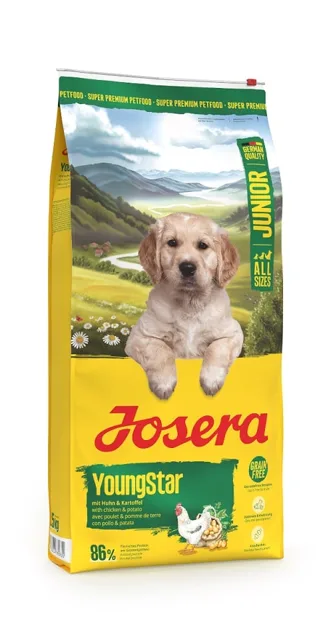 JOSERA YoungStar 12,5kg bezobilná krmiva pro štěňata s kuřecím masem a bramborami