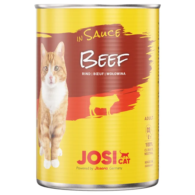 JosiCat konzerva v omáčce 12 x 415 g - hovězí