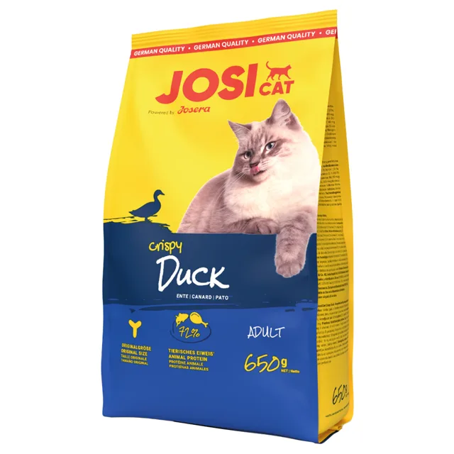 JosiCat křupavá kachna - výhodné balení: 5 x 650 g