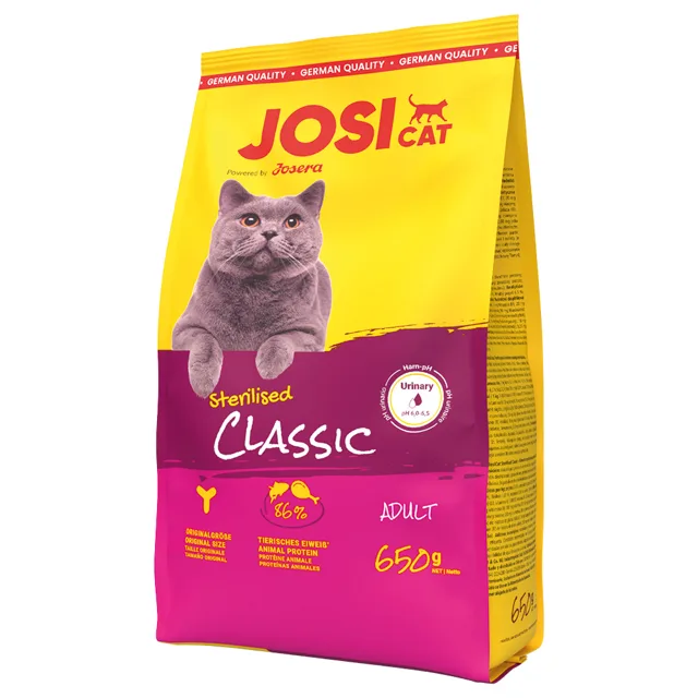 JosiCat Sterilised Classic s lososem - 10 kg
