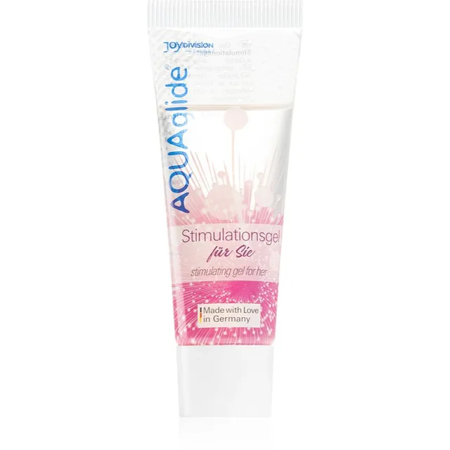 JoyDivision AQUAglide Stimulating Gel For Her stimulační gel na intimní partie a erotické pomůcky 25 ml