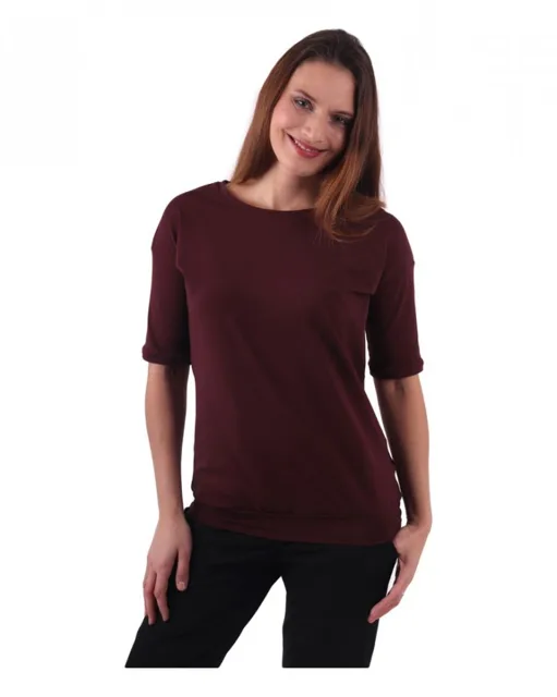 Jožánek Dámské oversized tričko Darina – bordo | Jožánek®