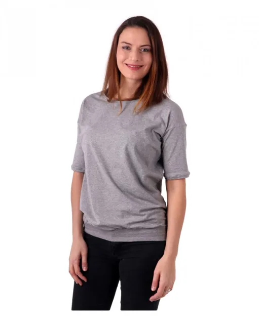 Jožánek Dámské oversized tričko Darina – šedý melír | Jožánek®