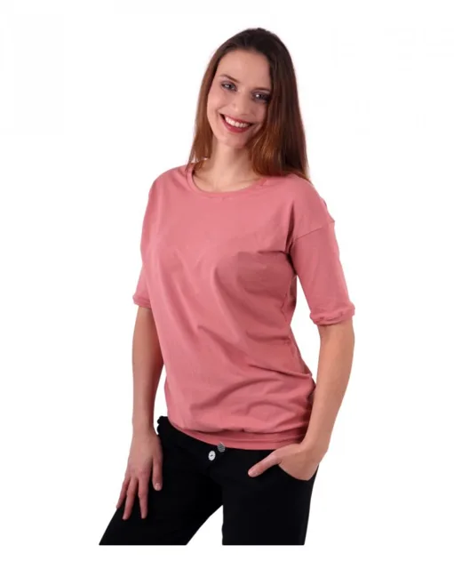 Jožánek Dámské oversized tričko Darina – starorůžové | Jožánek®
