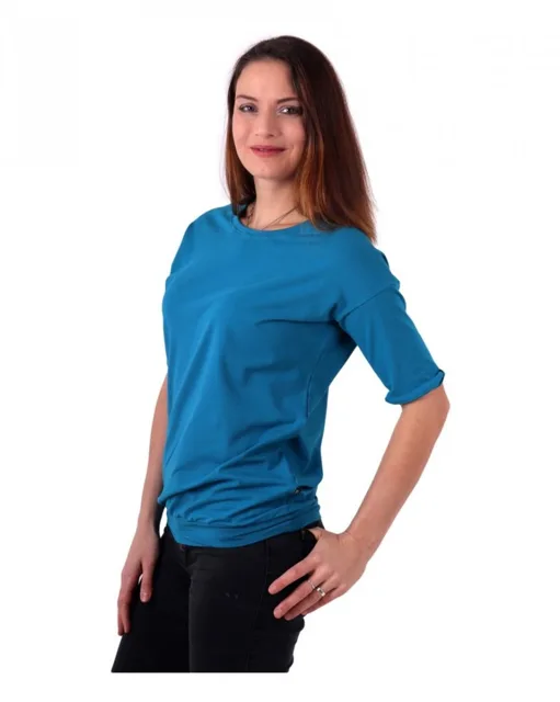 Jožánek Dámské oversized tričko Darina – tmavý tyrkys | Jožánek®