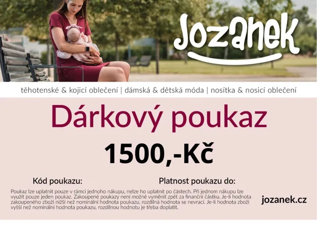 Jožánek Dárkový poukaz Jožánek® v hodnotě 1500,-Kč
