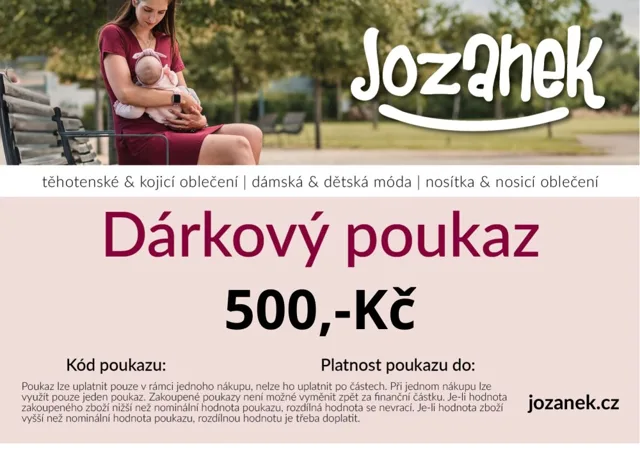 Jožánek Dárkový poukaz Jožánek® v hodnotě 500,-Kč
