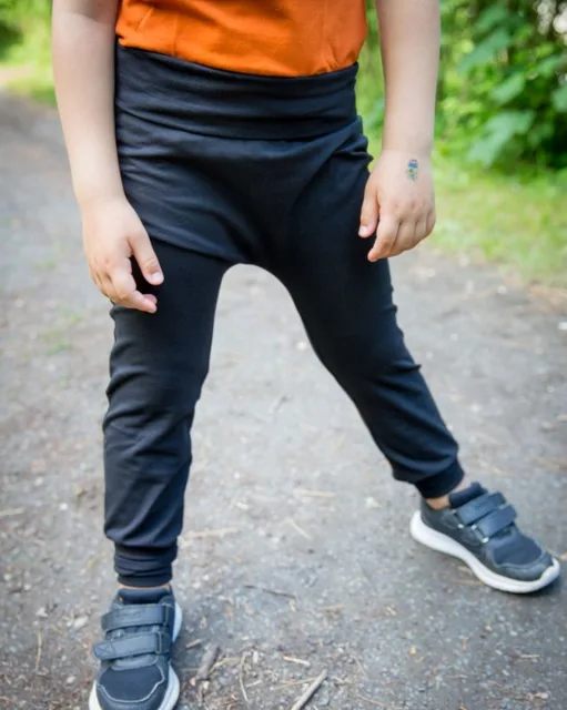 Jožánek Dětské baggy tepláky, LEHKÉ – černé 128