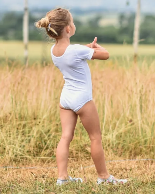 Jožánek Dívčí baletní, gymnastický dres – bílý 146