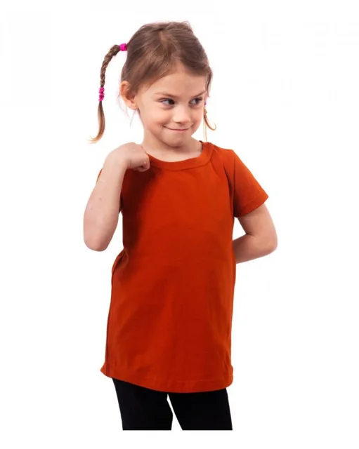 Jožánek Dívčí tričko, krátký rukáv – skořicové 140
