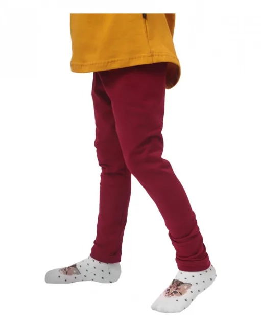 Jožánek Dívčí zateplené legíny, vínové 92