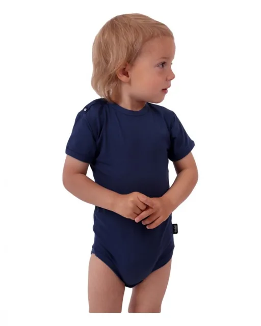 Jožánek Kojenecké body, krátký rukáv, jeans modré