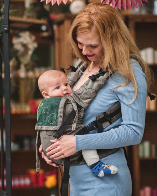 Jožánek Nosítko pro novorozence NEWBORN, šedozelené | Jožánek®