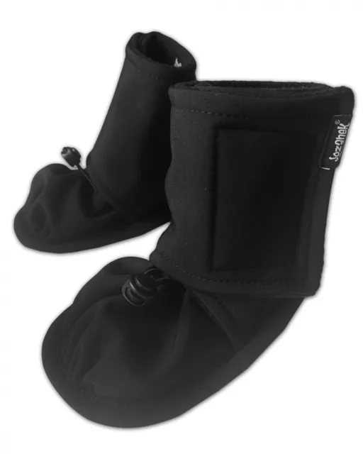 Jožánek Zimní softshellové capáčky pro miminka – černé 12-18 M