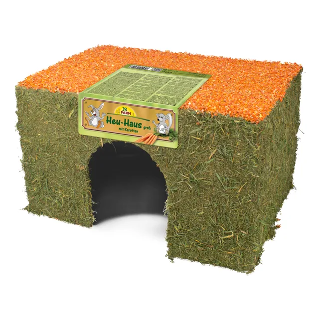 JR Farm domek ze sena s mrkví - 2 x střední (2 x 350 g)