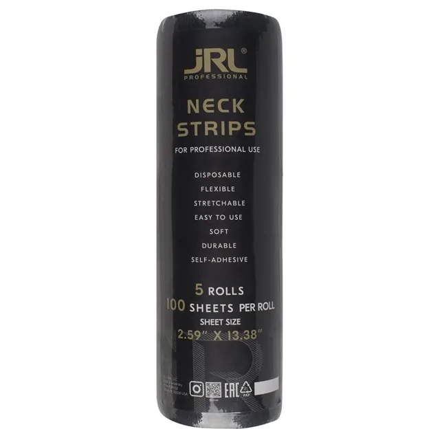 JRL Black krepový papír na krk 500 ks