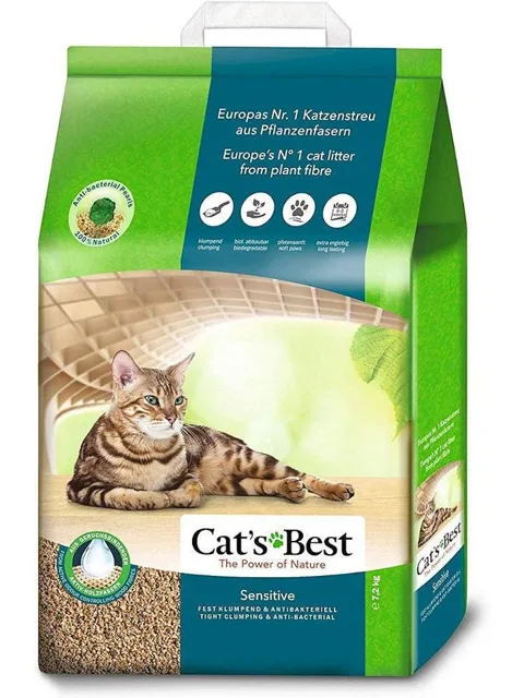 JRS Cat's Best Sensitive 20l dřevěná podestýlka pro kočky