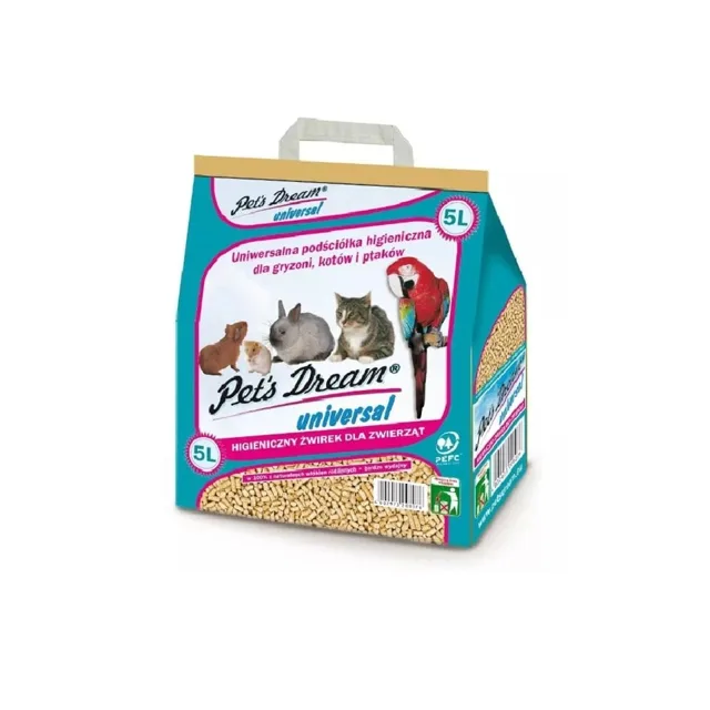 JRS Pet’s Dream Universal 5 l dřevěná podestýlka