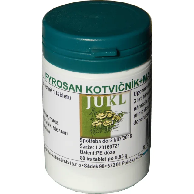 JUKL tablety Fyrosan Kotvičník+Maca