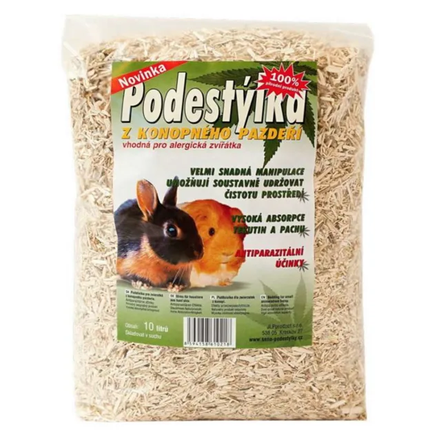 JUKO Podestýlka z konopného pazdeří 10 l