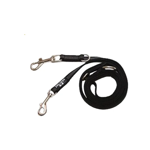 JULIUS-K9® dvojvodítko - pogumované - 220 cm dlouhé, 20 mm široké, max 50 kg
