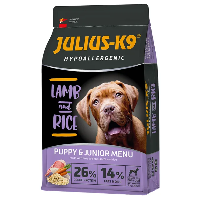 JULIUS-K9 High Premium Puppy & Junior Hypoallergenic s jehněčím - 12 kg
