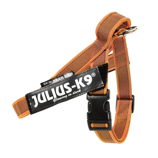 Julius-K9 IDC® Color & Grey postroj, oranžový/šedý - velikost L/1: obvod hrudníku 63 - 85 cm