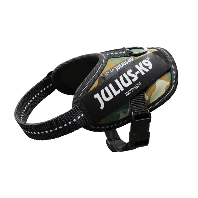 JULIUS-K9 IDC® Power postroj – maskáčový - Velikost L: Obvod hrudníku 63 - 85 cm